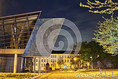 Darmstadt, Hessen, Germany - 04.17. 2020: Darmstadtium Science Center, West side Editorial Stock Photo